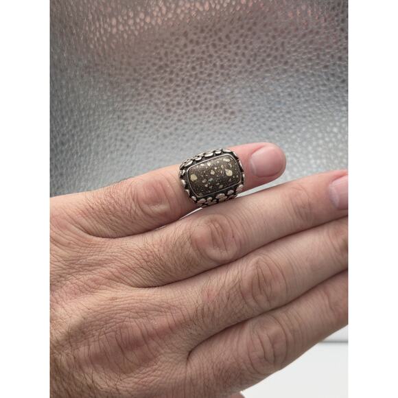 ECHO OF THE DREAMER STERLING SILVER 925 TURQUOISE RING SIZE 6.5 - Picture 2 of 15